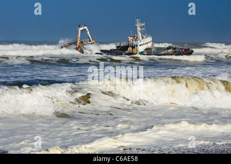 Zeila naufrage près de Henties Bay, Skeleton Coast, Namibie Banque D'Images
