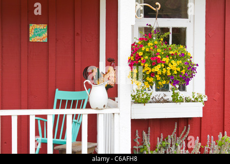 Maison colorée en harmonie, en Californie Banque D'Images