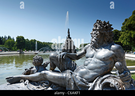 Fontaine Fama Figure, Herreninsel Haute-bavière Allemagne Banque D'Images