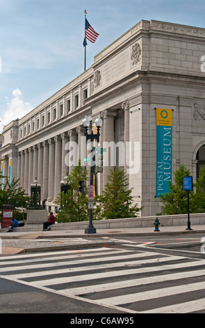 L'US Postal Smithsonian Museum à Washington DC. Vue du coin de Massachusetts Avenue et de la Première Rue. Banque D'Images