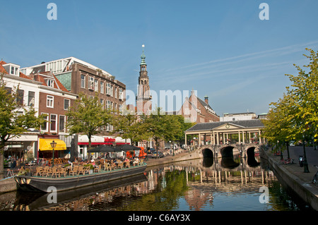 Leiden Pays-Bas Rhin nouvelle mairie Korenbeurs Banque D'Images