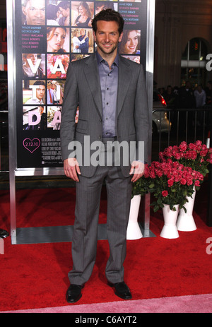 Bradley Cooper Los Angeles Première mondiale de 'Valentine's Day' tenue à l'Grauman's Chinese Theatre Hollywood, Californie - Banque D'Images