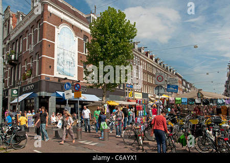 Albert Cuypstraat Cuyp Market Amsterdam Pays-Bas Banque D'Images