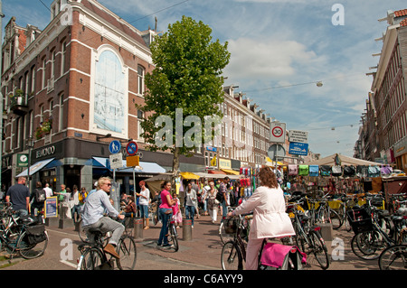 Albert Cuypstraat Cuyp Market Amsterdam Pays-Bas Banque D'Images