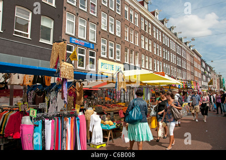 Albert Cuypstraat Cuyp Market Amsterdam Pays-Bas Banque D'Images