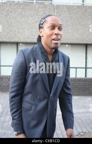 Lemar en dehors de l'ITV studios London, England - 09.02.2010 Banque D'Images