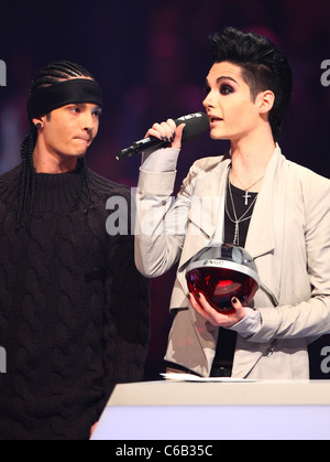 Tokio Hotel au Comet 2010 Prix à Koenig-Pilsener-Arena - Show. Oberhausen, Allemagne - 21.05.2010 Banque D'Images