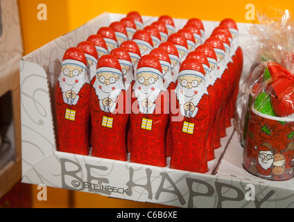 Santas à la confiserie ISM juste 2009, Cologne, Allemagne Banque D'Images