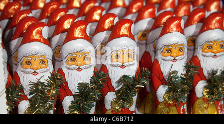 Santas à la confiserie ISM juste 2009, Cologne, Allemagne Banque D'Images