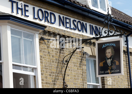 Le Lord Nelson Inn, Southwold, Suffolk, UK. Banque D'Images