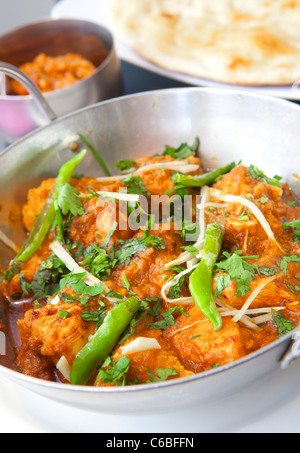 Balti Poulet, nourriture indienne. Banque D'Images