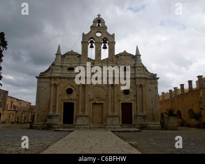 Le monastère d'Arkadi (en grec : / Moní Arkadhíou) Crete Banque D'Images