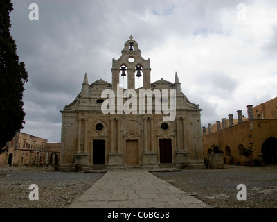 Le monastère d'Arkadi (en grec : / Moní Arkadhíou) Crete Banque D'Images