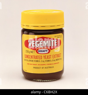 Pot de Vegemite australienne propagation, Sydney, New South Wales, Australia Banque D'Images