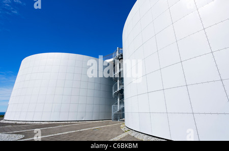 Perlan, la perle, la maison de la Saga Museum et de l'eau chaude du stockage pour Reykjavik, Islande Banque D'Images
