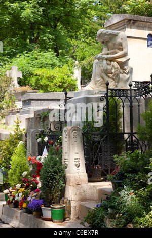 La tombe du grand compositeur polonais Frédéric Chopin à Paris. Banque D'Images