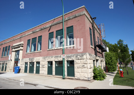 Martha Street studio dans l'ancien bâtiment rsr dans Exchange district centre-ville de Winnipeg Manitoba canada Banque D'Images