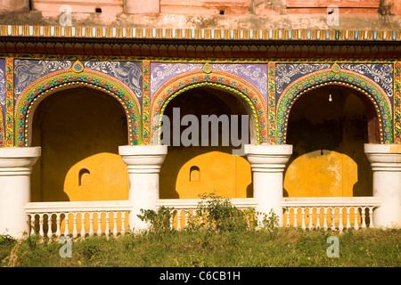 Un passage voûté à Tanjore Palace à Thanjavur, Tamil Nadu, Inde. Banque D'Images