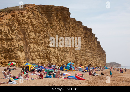 West Bay, anciennement connu sous le nom de Veracruz, le port situé sur la côte jurassique du Dorset, Angleterre. Photo:Jeff Gilbert Banque D'Images