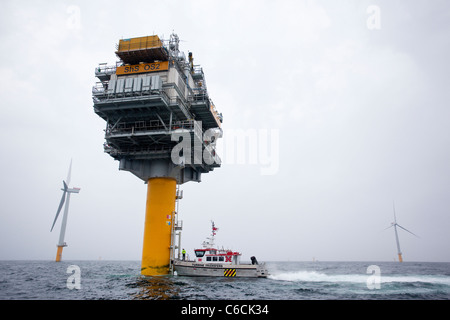 Parc éolien offshore de Sheringham Shoal. Photo:Jeff Gilbert Banque D'Images