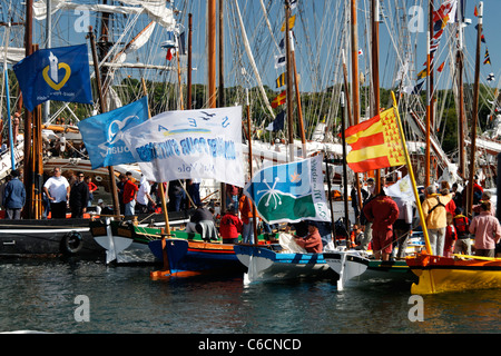 (Concerts) concert de Bantry Bay, port du Rosmeur port, événement maritime : "Temps Fête" (Douarnenez, France). Banque D'Images