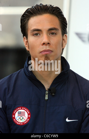 La patineuse de vitesse courte piste Américain Apolo Anton Ohno assiste à l'annonce d'un nouveau partenariat entre le groupe BMW & Banque D'Images