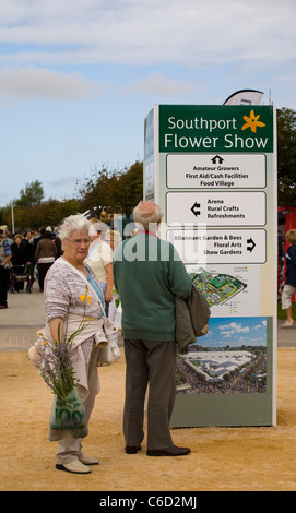 Southport Flower Show   Les personnes et les événements 2011, Victoria Park, Southport, Merseyside, Royaume-Uni Banque D'Images