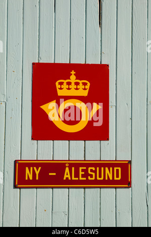 Le bureau de poste le plus au nord, à la base de recherche scientifique dans la région de Ny Alesund, Svalbard, qui est le territoire norvégien. Banque D'Images