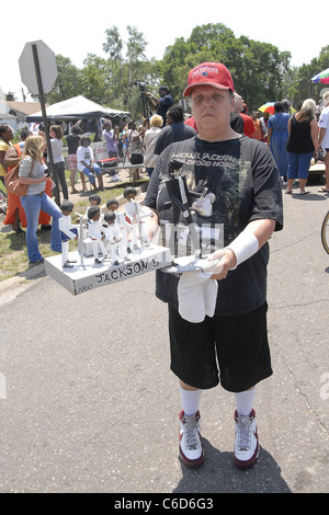 Gary atmosphère héberge Memorial et du lancement officiel de la Michael Jackson Monument Gary, Indiana - 25.06.10 * KATHERINE Banque D'Images