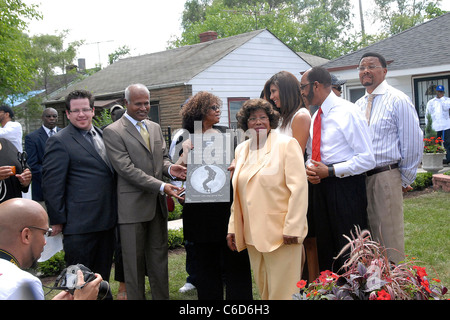 Katherine Jackson Gary héberge Memorial et du lancement officiel de la Michael Jackson Monument Gary, Indiana - 25.06.10 * Banque D'Images