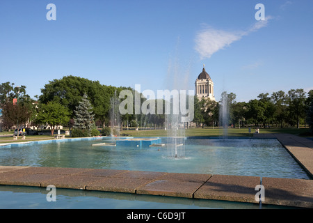 Memorial Park sur Memorial Boulevard Winnipeg Manitoba canada Banque D'Images