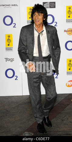 Ronnie Wood O2 Silver Clef Awards 2010 tenue à l'hôtel Hilton de Londres, le Park Lane - Arrivées. Londres, Angleterre - 02.07.10 Vince Maher Banque D'Images