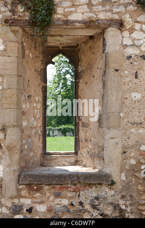 Notre Dame de Thetford prieuré clunisien ruines médiévales, Norfolk, UK, Banque D'Images