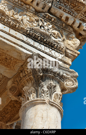 La Turquie, Ephèse, la bibliothèque de Celsus Banque D'Images