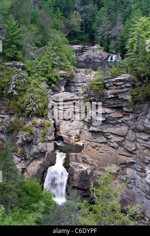 Linville Falls, North Carolina, USA Banque D'Images