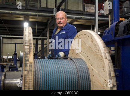 Pfeifer Drako wire rope factory, Muelheim an der Ruhr, Allemagne Banque D'Images