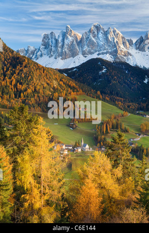 Montagnes, Geisler Gruppe/ Geislerspitzen, Dolomites, Trentino-Alto Adige, Italie, Europe Banque D'Images