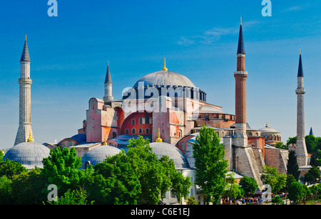 La Turquie, Istanbul, Haghia Sophia Mosque Banque D'Images