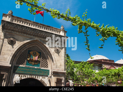 La Turquie, Istanbul, Grand Bazar entrée privée Banque D'Images