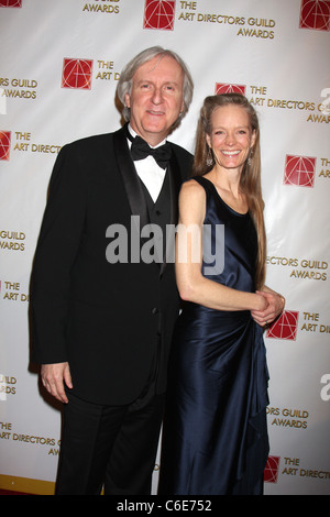 James Cameron & Suzy Amis Le 14e Art Directors Guild Awards au Beverly Hilton Hotel à Los Angeles, Californie - Banque D'Images