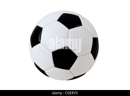 Soccer Ball With Clipping Path Banque D'Images