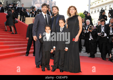 Jose Maria Yazpik, Diego Luna, Gerardo Ruiz-Esparza et Christopher Ruiz-Esparza, invité au Festival International du Film de Cannes 2010 Banque D'Images