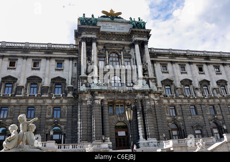 Bibliothèque nationale d'Autriche, le palais impérial de Hofburg, Vienne, Autriche, Europe Banque D'Images