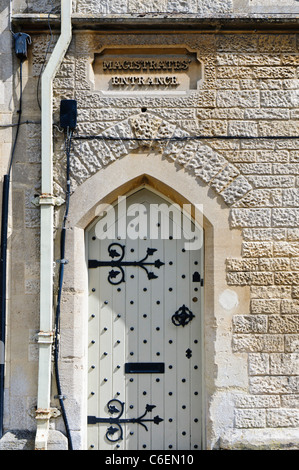 Les magistrats porte à l'ancien palais, Fairford, Gloucestershire Banque D'Images