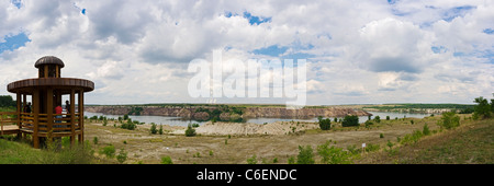 Lake Klinger, municipalité Wiesengrund, Spree-Neiße district, Brandebourg, Allemagne, Europe Banque D'Images