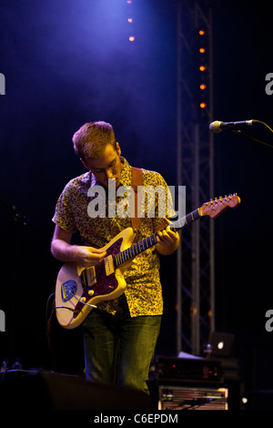 Avec rien d'effectuer du Green Man Festival , Abergavenny, Pays de Galles, Royaume-Uni. Banque D'Images