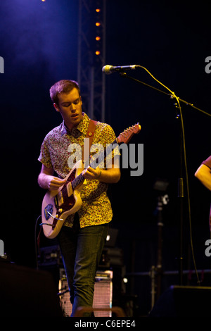 Avec rien d'effectuer du Green Man Festival , Abergavenny, Pays de Galles, Royaume-Uni. Banque D'Images