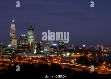La ville de Perth de Perth à partir de King's Park. Banque D'Images