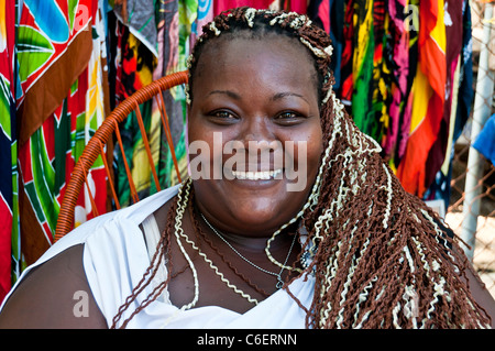 Femme du Costa Rica d'origine africaine au Costa Rica Banque D'Images