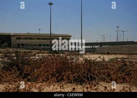 Les terminaux de point de passage d'Erez entre la bande de Gaza et le Sud d'Israël Banque D'Images